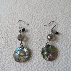 Dangle Abalone Shell Earrings